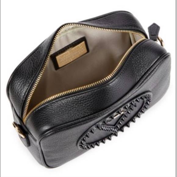 NWT VALENTINO BY MARIO VALENTINO MIA ROCK
STUDD LEATHER CROSSBODY CAMERA BAG - Picture 6 of 11